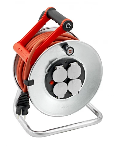 Enrouleur De Câbles Standard Pro - 25m - H07rn-f 3g2,5 - 230v - Argent