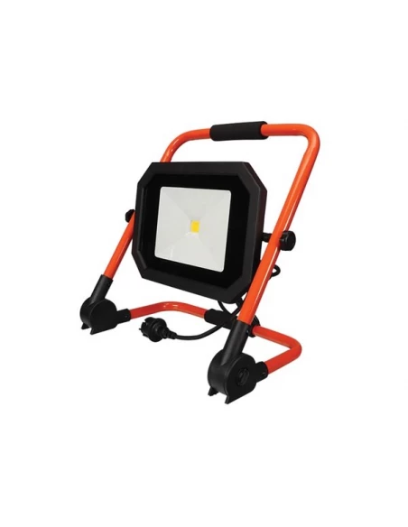 Projecteur de chantier portable led sur trà_pied - 50 w - 4000 k - c,ble de 1 5 m + fiche eu