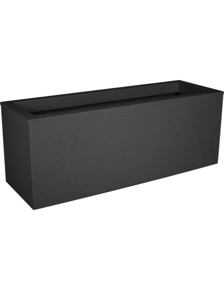 Balconniere à fleurs plastique graphit up anthracite 25 59 x 19,5 x 22,8 - EDA
