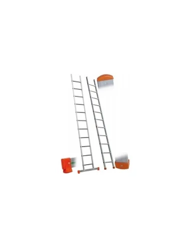 Echelle aluminium simple genia 1 plan (13 échelons) longueur totale 411 cm Avec barre stabilisatrice