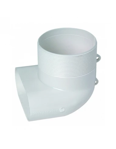 Raccord equivalent 80 minigaine coude mixte vertical aldes