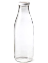 Bouteille fraîcheur 1 L x6 – bouchon TO 48 mm (blanc) – LE PARFAIT – verre transparent.
