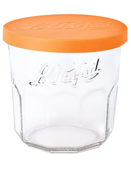 Confiturier 324 ml couvercle PP orange - Pack 6 - LE PARFAIT