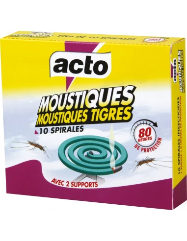 Spirale anti-moustique - 10 spirales - Acto