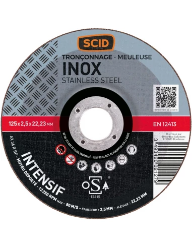 Disq tronc inox blue 125x2 5