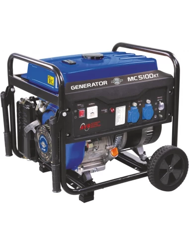 Groupe Électrogène À Essence 4500w 15l Avec Kit Mobile - Mc 5100 Kt - Mecafer