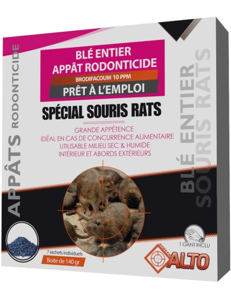 raticid brodifacoum 10ppm 140g