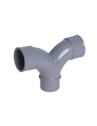Coude double en pvc diamètre 40, male femelle
