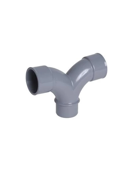 Coude double en pvc diamètre 40, male femelle