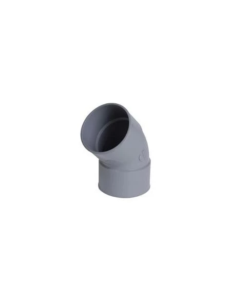 Coude 45° en pvc diamètre 32, ff double emboiture