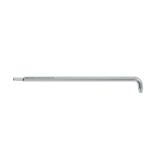 wiha clé mâle torx® à tête sphérique avec jambe courte, argent titane (40977) t40 x 210 mm, 24,1 mm