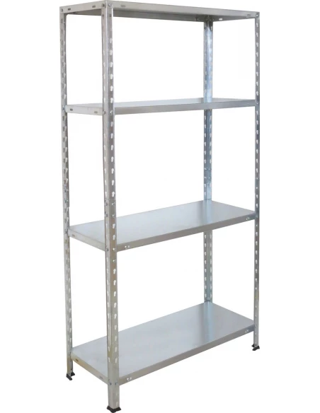 Etagère metal 137x70x30cm - 4 tablettes - galvanisée - ARAKIT