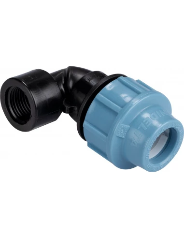 Coude femelle pour tuyau polyéthylène 20mm - 15x21