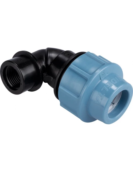 Coude femelle pour tuyau polyéthylène 25mm - 15x21