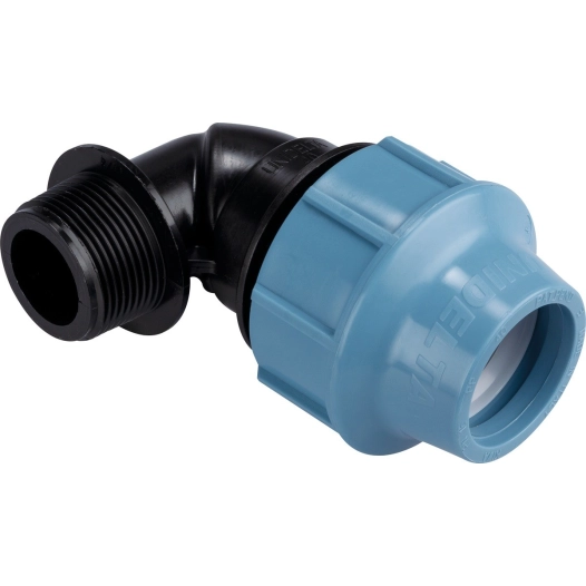 Coude mâle pour tuyau polyéthylène 40mm 33x42