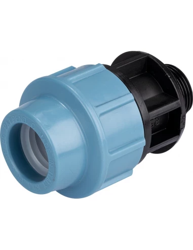 Raccord pour tuyau polyéthylène droit mâle 25mm - 20x27