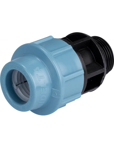 Raccord droit pour tuyau polyéthylène mâle 25mm - 26x34