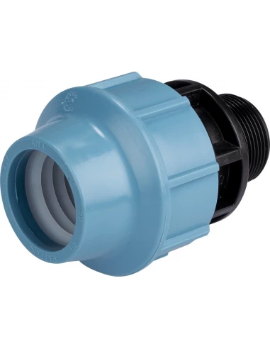 Raccord pour tuyau polyéthylène droit mâle 40mm - 33x42