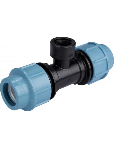 Té de dérivation pour tuyau polyéthylène 32mm égal et femelle 20x27 mm