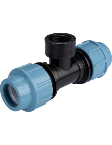 Té de dérivation pour tuyau polyéthylène 32mm égal et femelle 26x34 mm