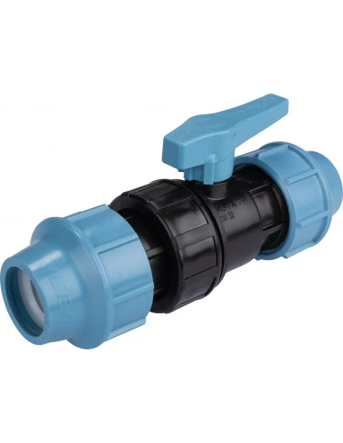 Vanne pvc pour tuyau polyéthylène 40mm