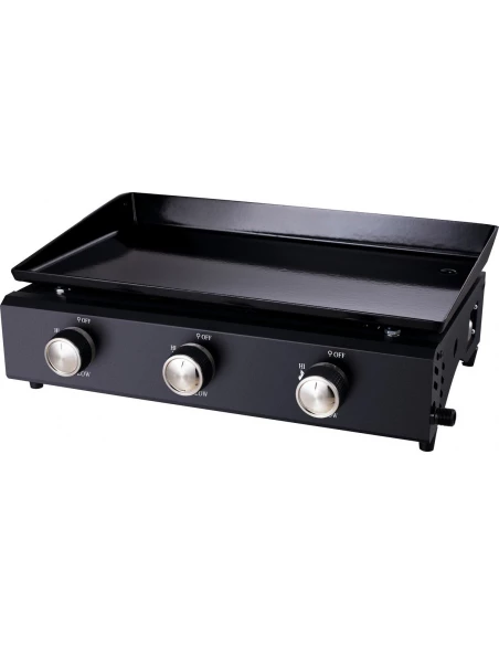 Plancha gaz 3 bruleurs refroidi 6kw - 59.5x36.5cm - FRIODIS