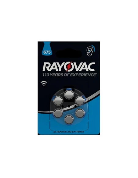 Pile bouton zinc air rayovac 1 45 v - 630 mah 4600 745 416 (6 pcs/bl)