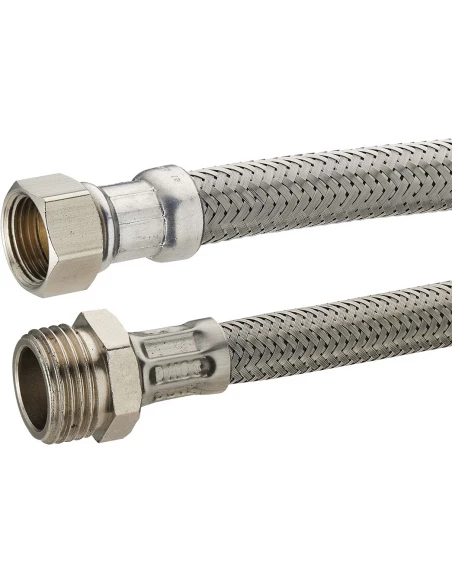 Flexible alim inox mf 1/2 - 1/2 l:500 dn8 plaquette 1 pièce