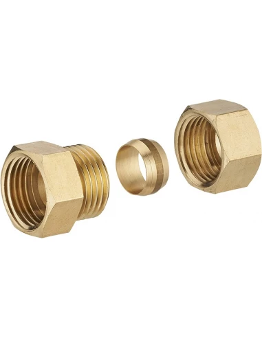 raccord droit bicone f 3/8 - ø12 lien 1 pièce