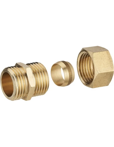 raccord droit bicone m 3/8 - ø10 lien 1 pièce