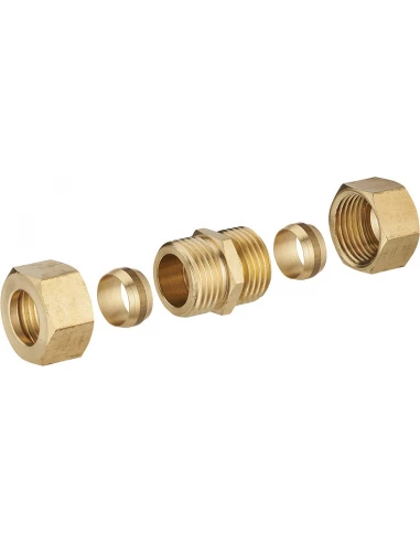 raccord droit bicone égal ø12 lien 1 pièce