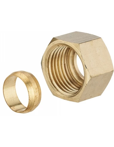 écrou et olive bicone f 3/4 ø16 lien 1 pièce