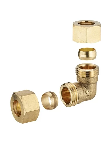 coude bicone égal ø12 lien 1 pièce