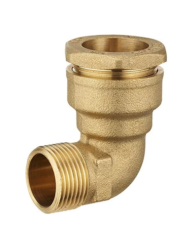 Coude polyéthylene mâle laiton ø25 - m 3/4 - NOYON THIEBAULT
