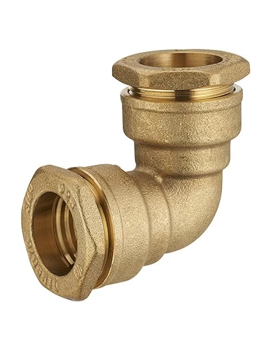 Coude polyéthylene égal laiton ø20 - ø20 lien - NOYON THIEBAULT