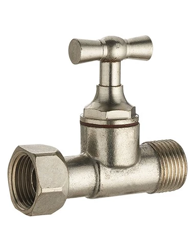 Robinet d'arrêt wc droit mâle femelle 3/8 (12x17) - NOYON ET THIEBAULT