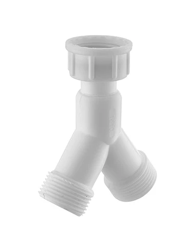 raccord y femelle mobile 3/4 - 2 sorties m 3/4 plastique - NOYON et THIEBAULT