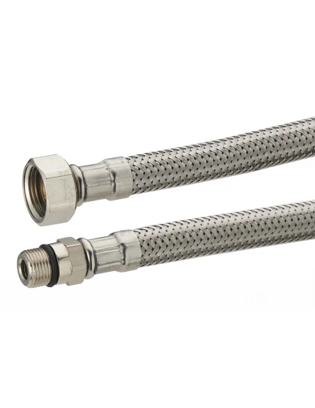 Flexible alim inox fm 3/8 - 12x100 l:500 dn8 plaquette 1 pièce