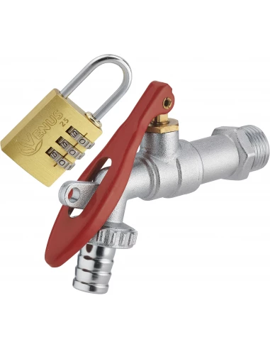 robinet a sphère a ran m 1/2 - (3/4) ø15 nick avec cadenas brochable