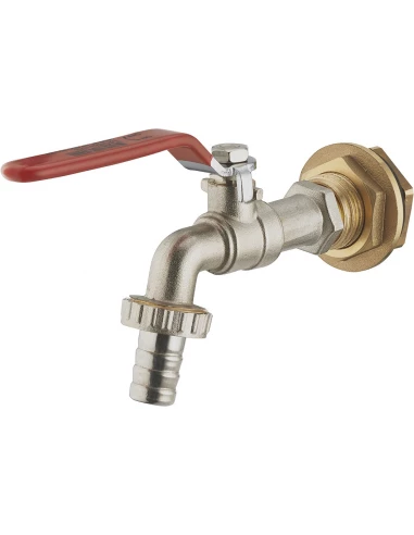 kit pour cuve plastique m 3/4 - f 1/2 avec robinet 1/4 de tour s-cav 1 kit