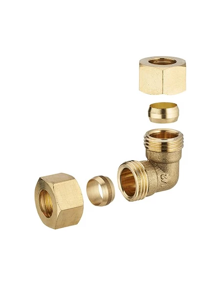 coude bicone égal ø16 lien 1 pièce