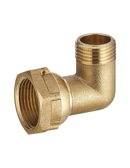 Coude d'alimentation pour collecteur m 1/2 - f mob 3/4 lien 1 pièce