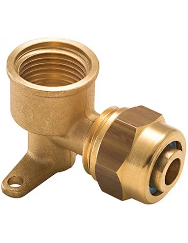 Per à compression coude applique ø16 - f 1/2 lien 1 pièce