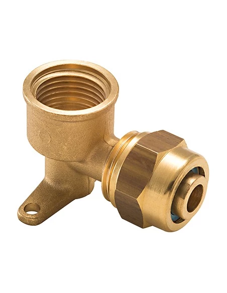 Per à compression coude applique ø16 - f 1/2 lien 1 pièce