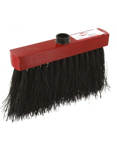 Tête de Balai 25cm PIASSAVA 3 rangs avec douilles à vis - NESPOLI