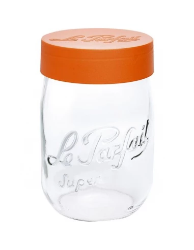 Bocal à vis 2 L couvercle color D 100 - x6 - LE PARFAIT