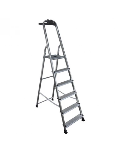 escabeau aluminium - 6 marches 3m19 - brico