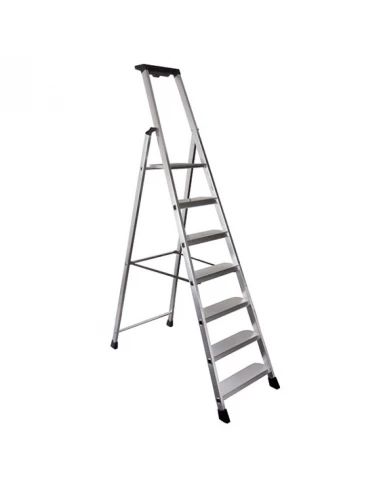 escabeau aluminium - 7 marches xl (11 cm) - 3m42 pro