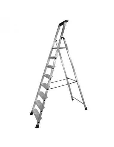 Escabeau aluminium - 8 marches xl (11 cm) - 3m64 pro