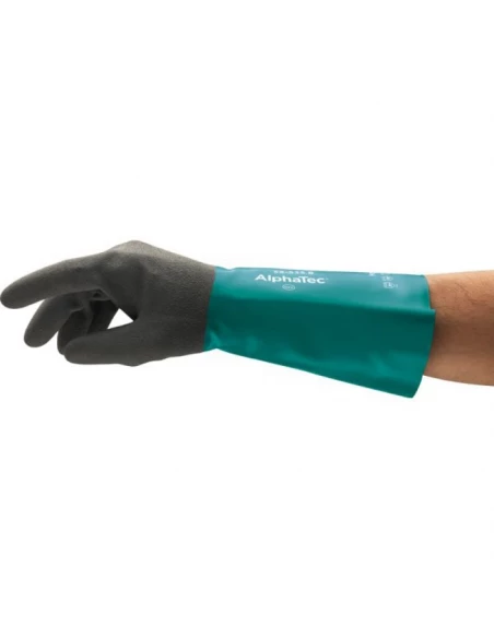 gant alphatec crispin enduit vert/gris taille 10 18497-10